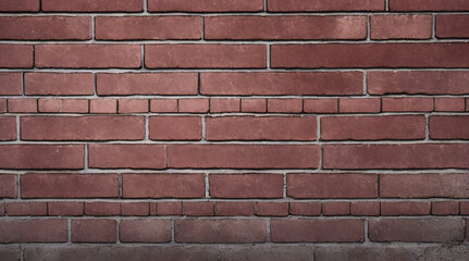 Obraz premium Vintage-Gebäudewand aus rotem Backstein, Ziegelzaunwand, Hintergrund für Design. Hintergrund einer alten, freigelegten, schmutzigen Ziegelwand, Textur. Lange und breite schäbige Gebäudefassade. Abstra