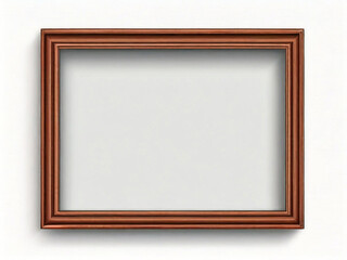 Realistic photo frame, picture frame isolated on white background. Created using generative AI tools