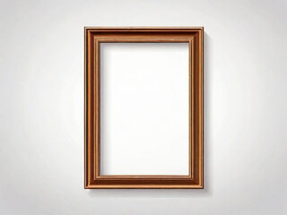 Realistic photo frame, picture frame isolated on white background. Created using generative AI tools