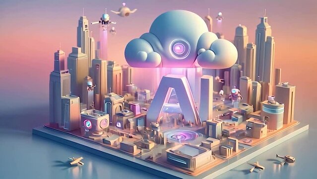 AI・生成AIをイメージした3DGC