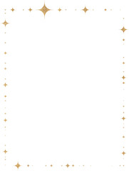 Obraz premium Gold Glitter Star Frame