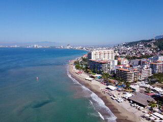 Stunning view of Los Muertos Beach in Puerto Vallarta 