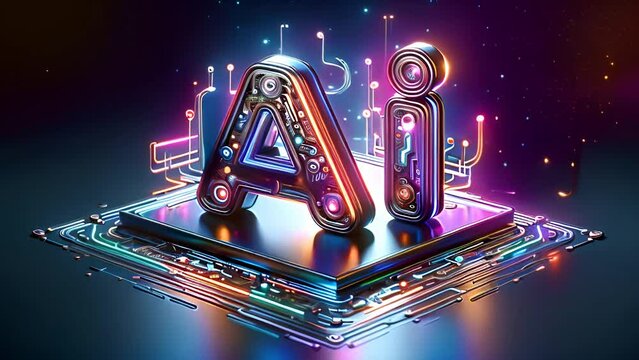 AI・生成AI・ChatGPTをイメージした3DGC動画