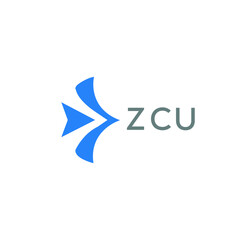 ZCU Letter logo design template vector. ZCU Business abstract connection vector logo. ZCU icon circle logotype.
