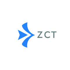 ZCT Letter logo design template vector. ZCT Business abstract connection vector logo. ZCT icon circle logotype.
