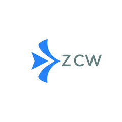 ZCW Letter logo design template vector. ZCW Business abstract connection vector logo. ZCW icon circle logotype.
