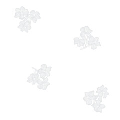 Fototapeta premium Monochrome Botanical Floral Seamless Pattern Design