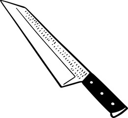 cartoon knife illustration.