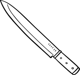 cartoon knife illustration.