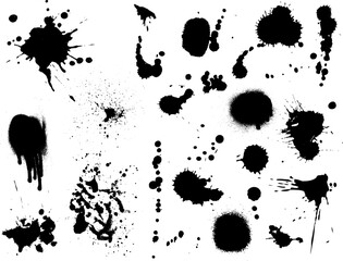 black ink splat