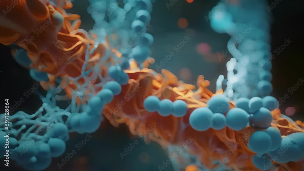 Aufkleber a microscopic view of the crisprcas9 gene editing tool, demonstrating its ability to precisely alter