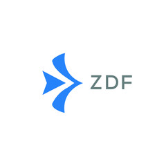 ZDF Letter logo design template vector. ZDF Business abstract connection vector logo. ZDF icon circle logotype.
