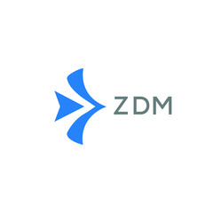 ZDM Letter logo design template vector. ZDM Business abstract connection vector logo. ZDM icon circle logotype.
