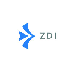 ZDI Letter logo design template vector. ZDI Business abstract connection vector logo. ZDI icon circle logotype.

