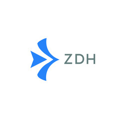 ZDH Letter logo design template vector. ZDH Business abstract connection vector logo. ZDH icon circle logotype.
