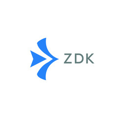 ZDK Letter logo design template vector. ZDK Business abstract connection vector logo. ZDK icon circle logotype.

