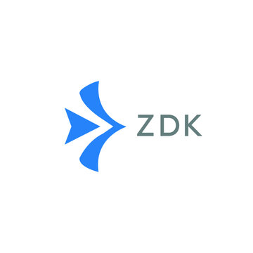 ZDK Letter logo design template vector. ZDK Business abstract connection vector logo. ZDK icon circle logotype.
