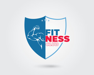 Creative Vector Fitness Club or Gym logo design template