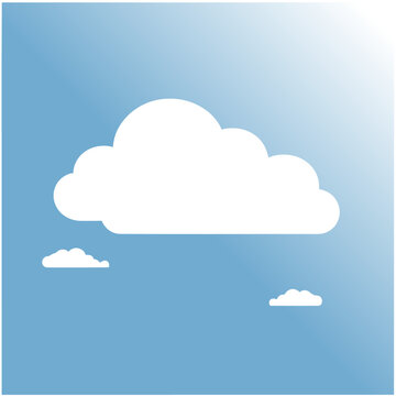 blue sky with clouds vector image
