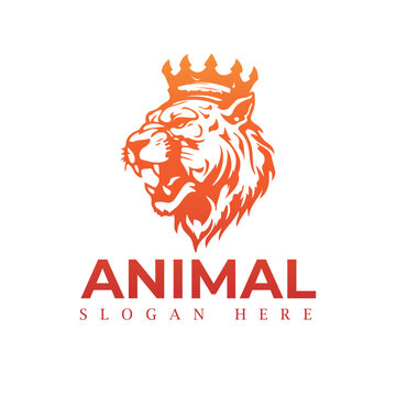 Animal logo design vector template