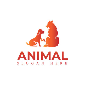 Animal logo design vector template
