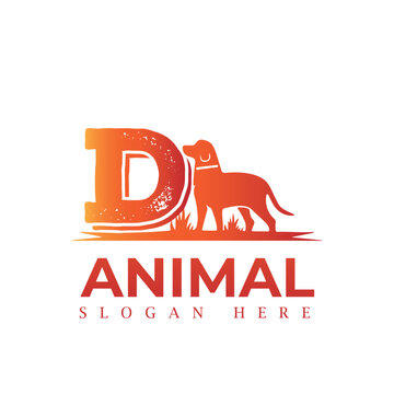 Animal logo design vector template