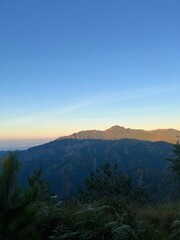 sunset in the mountains