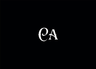 CA  creative logo design and initial logo design