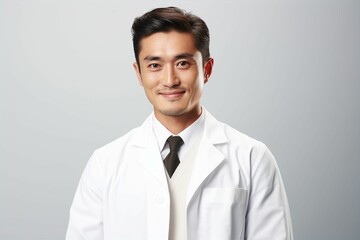 白衣を着た日本人男性（背景なし・医者・医師・歯科医師・薬剤師）
