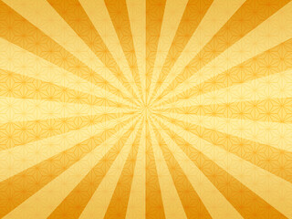 和柄と集中線の背景