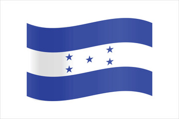 Vector Honduras flag background illustration texture, freedom, 