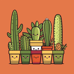 Simple illustration of cactus