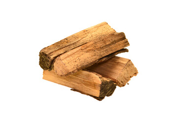 firewood isolated on white background