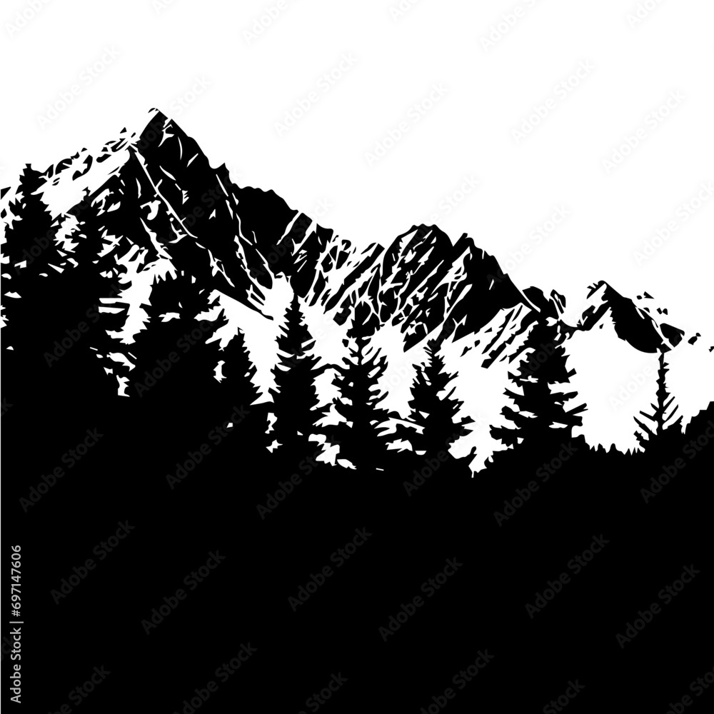 Poster mountain vector - Posters