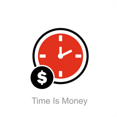Time Is Money icon concept