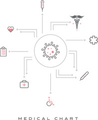 Set of Healthcare and Medical Related Line Icons. Outline Symbol Collection