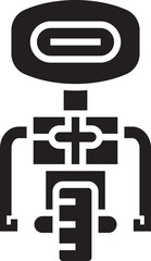 Obraz premium Robot Cartoon Icon 