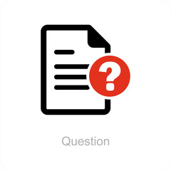 Question and Query Icon Concept