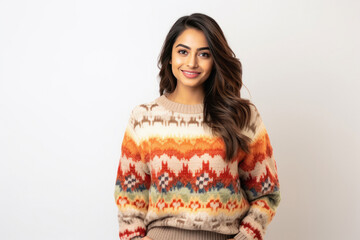 young indian woman wearing sweater