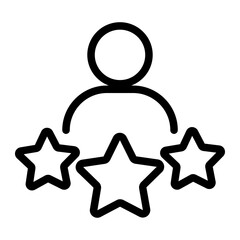 experience icon. social media rating