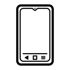 phone with blank screen