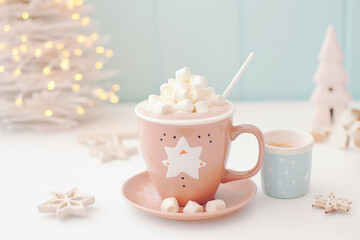 cup of coffee and cookies