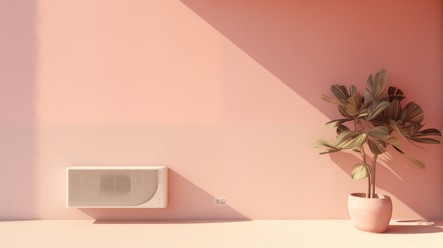 generative ai image of air-conditioning in terrace