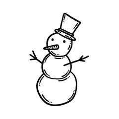 svg christmas easy doodle element set