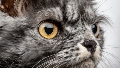Close up portrait of a cat. Generative AI