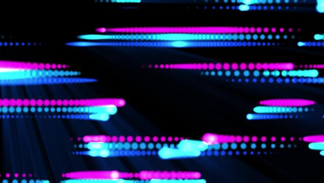 Animated background of multi-colored lines of different sizes