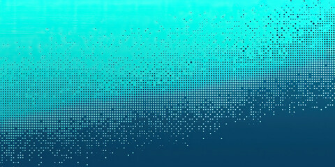 Blue aqua color gradient design 8-bit video game style backdrop, vintage graphics blues, generated ai