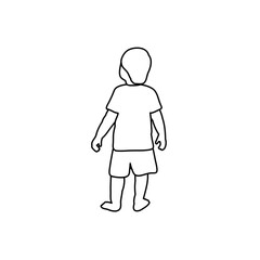 set of cute coloring pose vector vector