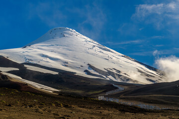 Snow-capped Osorno Volcano, Vicente Pérez Rosales National Park, Lake District, Chile
