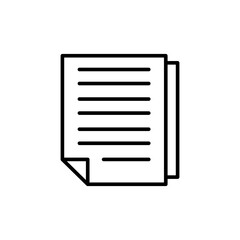 File document icons, minimalist vector illustration ,simple transparent graphic element .Isolated on white background